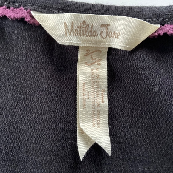 Matilda Jane Discovery Dress Sz L Black Empire Waist Everyday Chic Comfy Classic - Picture 4 of 11